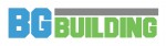 logo bgbuilding blu verde con barra grigio